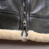 Nahast Aviator-Jakk