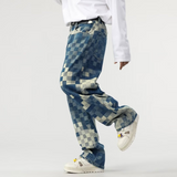 Meeste Pixel Efektiga Denim Jean