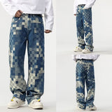 Meeste Pixel Efektiga Denim Jean